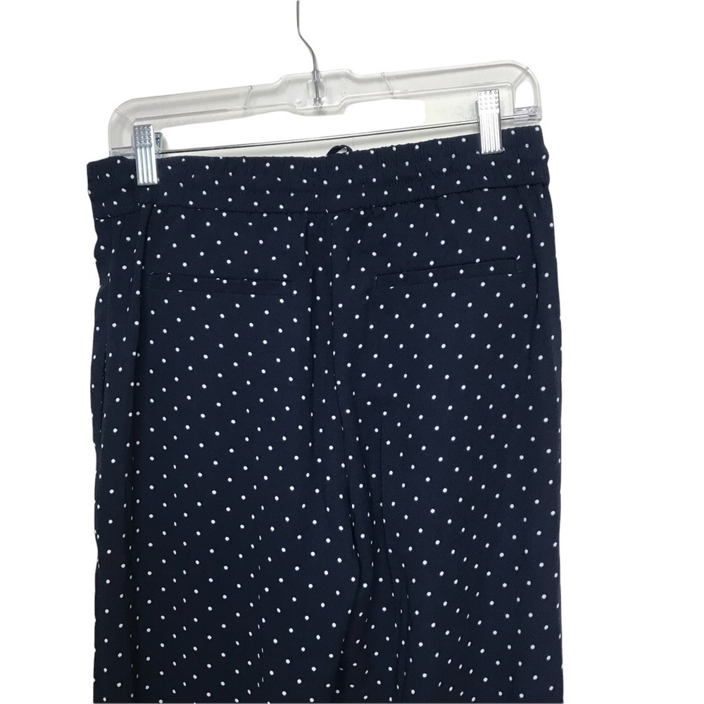 Loft Outlet Navy Blue Polka Dot Drawstring Pants - Picture 5 of 8